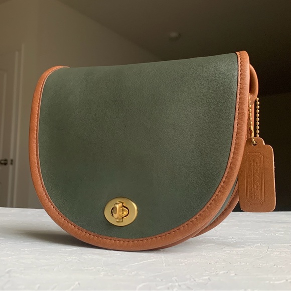 Spectator Mini Bag (6825) in Forest/Tabac | Vintage Coach Crossbody Shoulder Bag - Picture 2 of 15